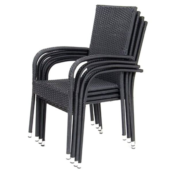 Zahradní židle ACAPULCO černá 6
