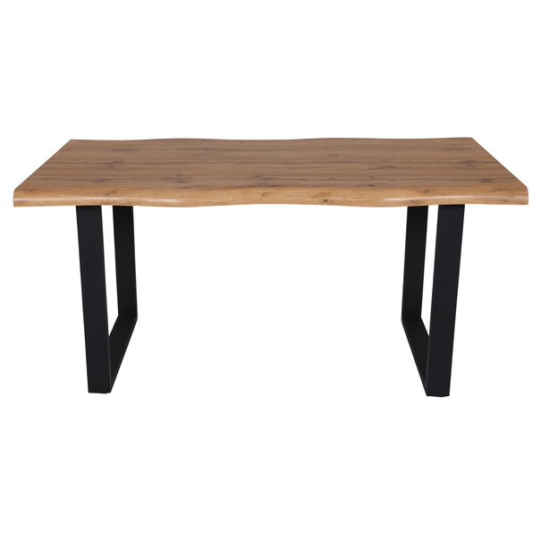 Jídelní stůl ADDY dub divoký/černá, šířka 160 cm 2