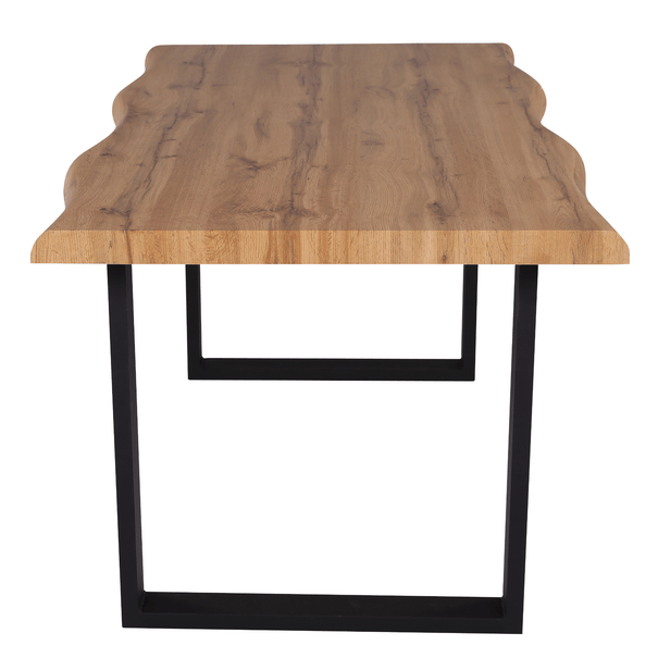 Jídelní stůl ADDY dub divoký/černá, šířka 160 cm 3