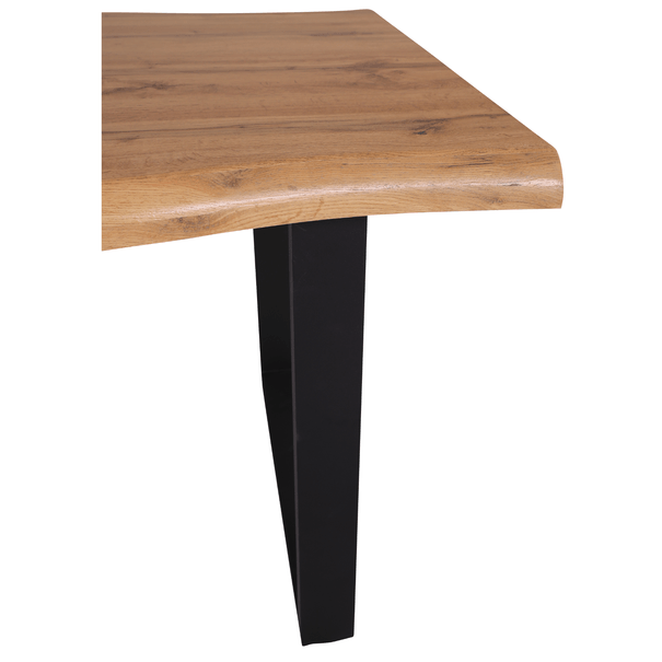 Jídelní stůl ADDY dub divoký/černá, šířka 160 cm 4