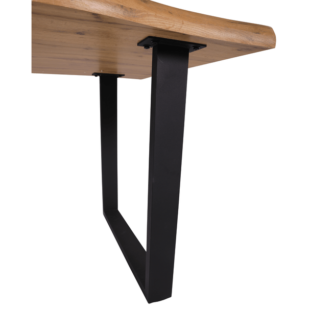 Jídelní stůl ADDY dub divoký/černá, šířka 160 cm 5
