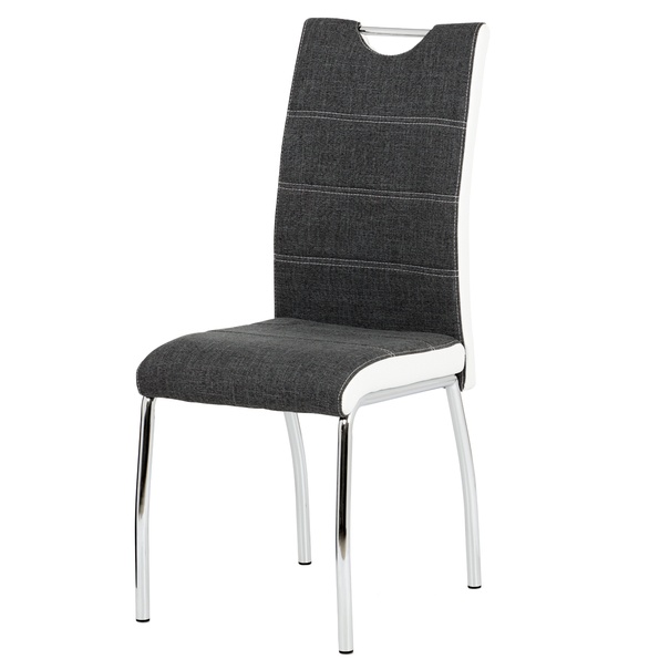 Jídelní židle ALENA šedá/bílá 1