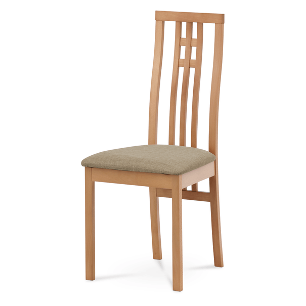 Jedálenská stolička AMANDA buk/béžová 1