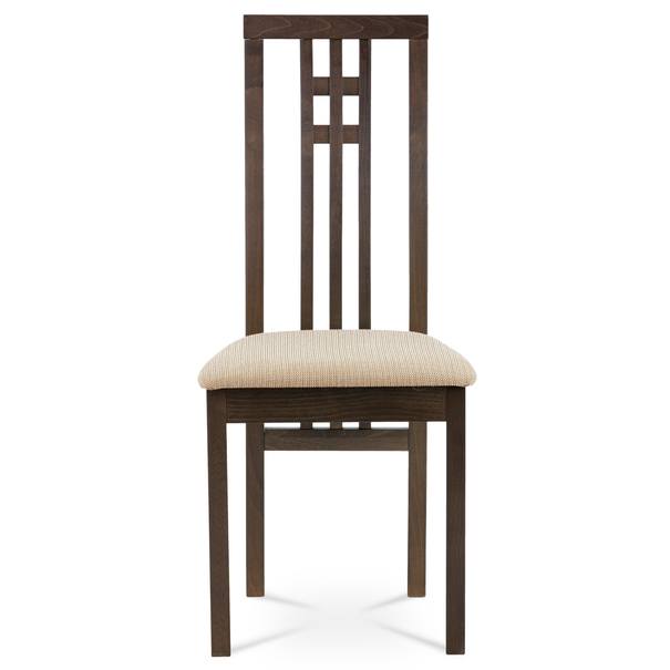 Jídelní židle AMANDA ořech/béžová 4