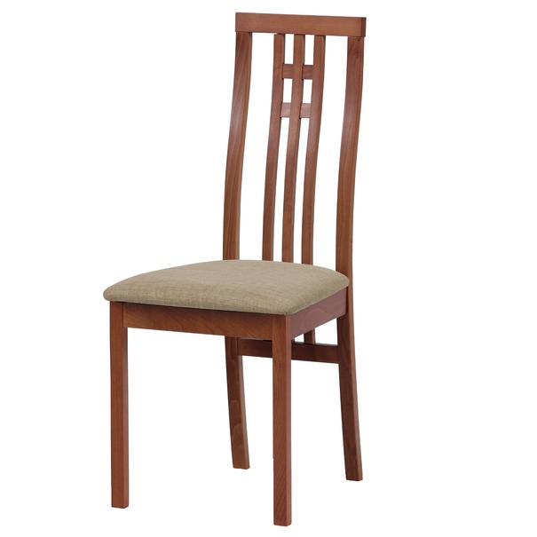 Jedálenská stolička AMANDA čerešňa/béžová 1