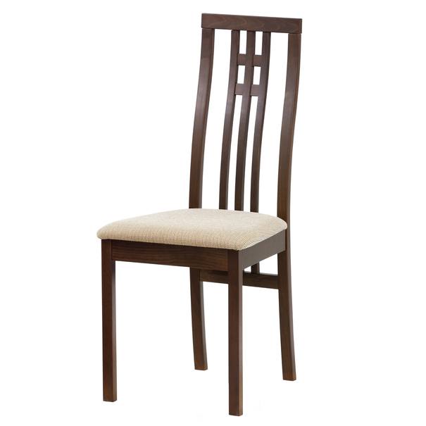 Jedálenská stolička AMANDA orech/béžová 1