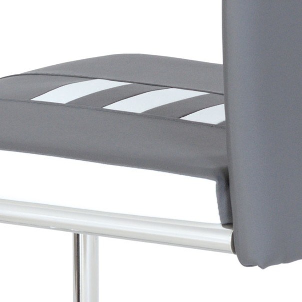 Jedálenská stolička ANASTASIA sivá/biela 3