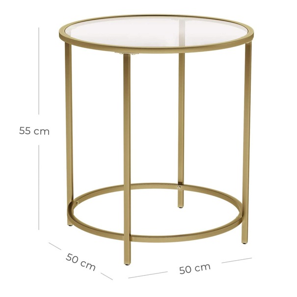 Přístavný stolek ANIQUE zlatá 5