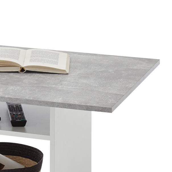 Konferenční stolek AZUR bílá/beton 3