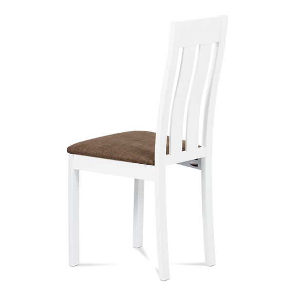 Jedálenská stolička BELA biela/hnedá 2