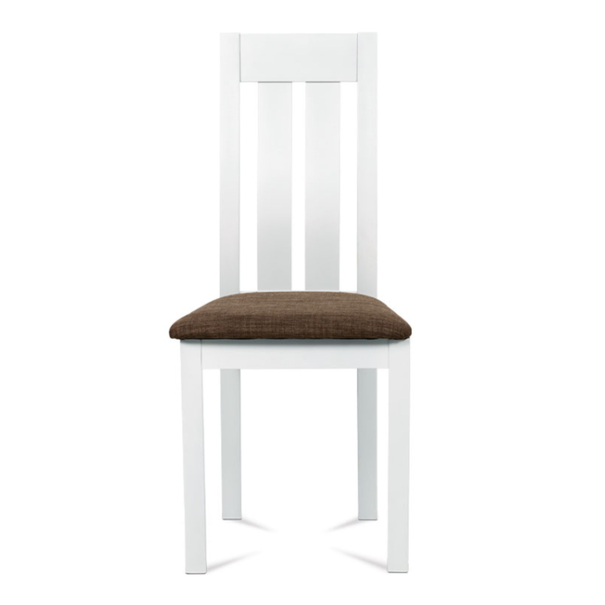 Jídelní židle BELA bílá/hnědá 7
