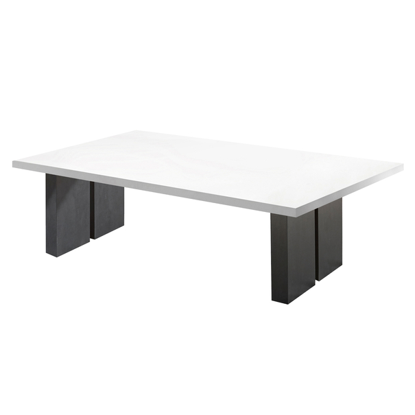 Konferenční stolek BIG SYSTEM IW bílá matná, šířka 120 cm, bočnice - nábytek SCONTO nábytek.cz