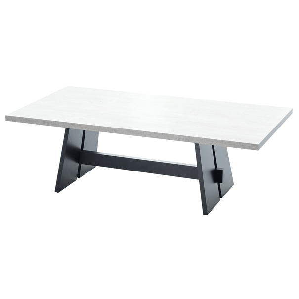 Konferenční stolek BIG SYSTEM SW beton, šířka 140 cm, šikmé bočnice - nábytek SCONTO nábytek.cz