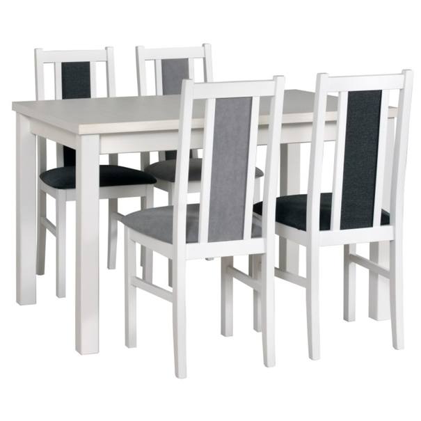 Jedálenská stolička BOLS 14 biela/sivočierna 2