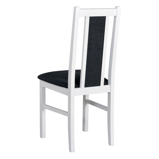 Jedálenská stolička BOLS 14 biela/tmavosivá 3