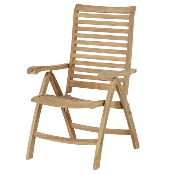 Polohovací židle  CAMBRIDGE PREMIUM teakové dřevo 1