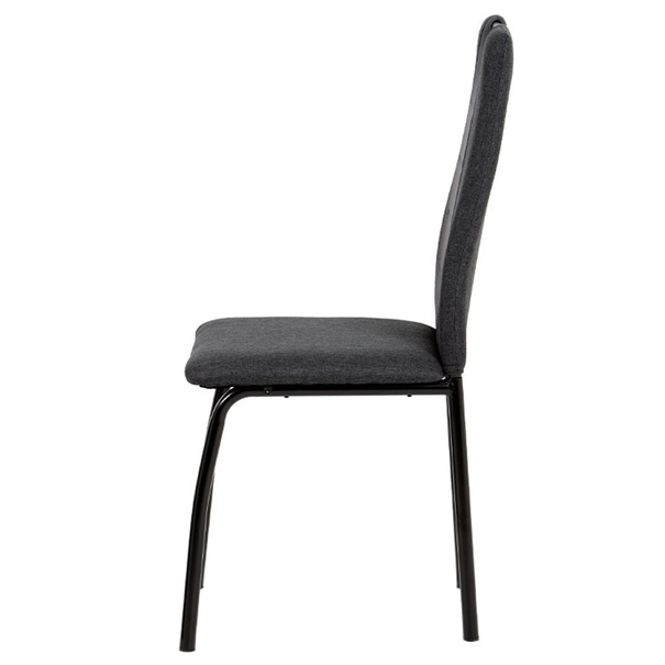 Jedálenská stolička CAMILLA čierna/sivá 3