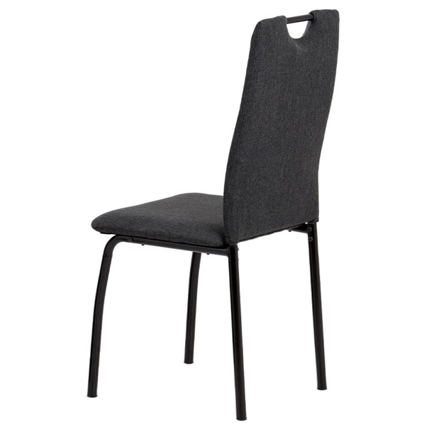 Jedálenská stolička CAMILLA čierna/sivá 4