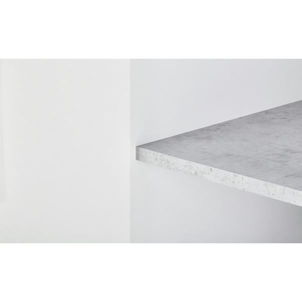 Vitrína CANTERO bílá vysoký lesk/beton 10