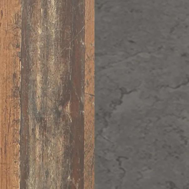 Předsíňová skříň CLIF staré dřevo/beton 3