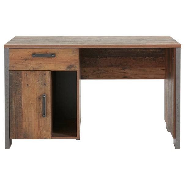 Psací stůl CLIF staré dřevo/beton 5