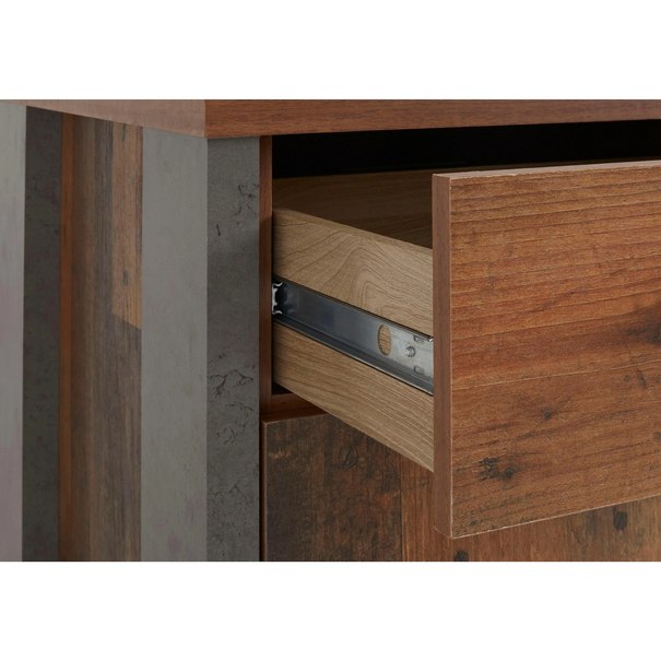 Psací stůl CLIF staré dřevo/beton 8