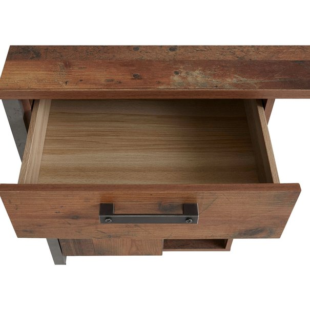 Psací stůl CLIF staré dřevo/beton 9