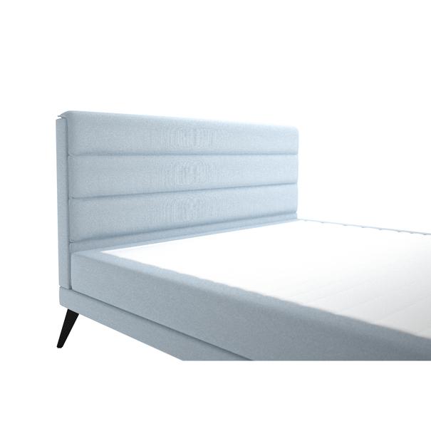 Čalúnená posteľ DAISY pastelovo modrá 2