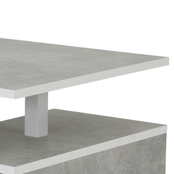 Konferenční stolek EIKE beton/bílá 3