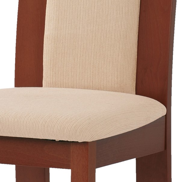 Jedálenská stolička ELENA čerešňa/béžová 4
