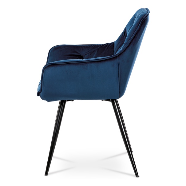 Jídelní židle ELIZABETH modrá/černá 5