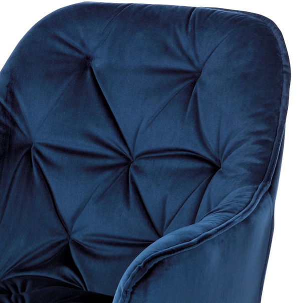Jídelní židle ELIZABETH modrá/černá 8