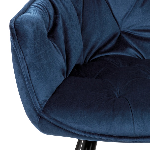 Jedálenská stolička ELIZABETH modrá/čierna 9