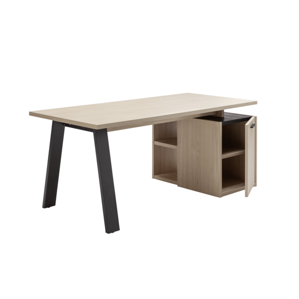 Písací stôl ENNIO dub elegance/antracit, s kontajnerom 3