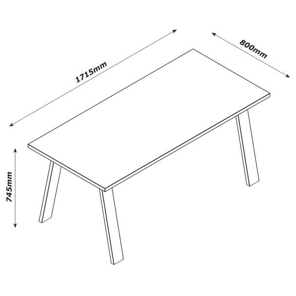 Písací stôl ENNIO dub elegance/antracit 5