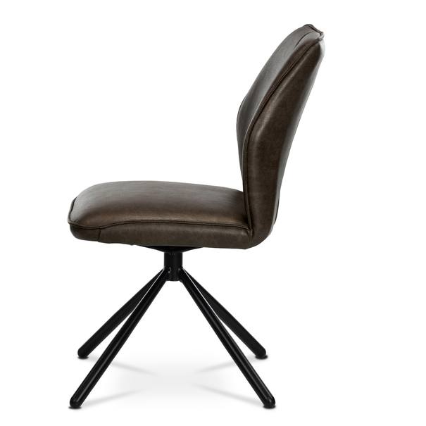 Jedálenská stolička FABIANA hnedá/čierna 3
