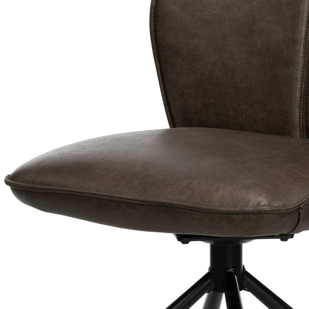 Jedálenská stolička FABIANA hnedá/čierna 10