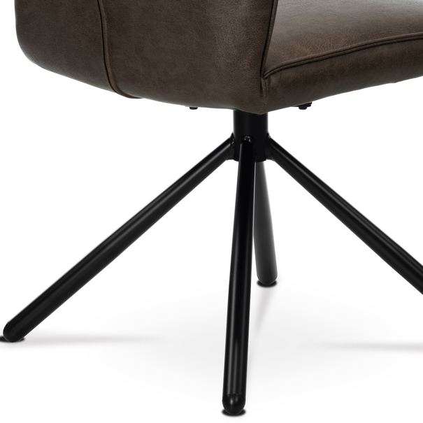 Jedálenská stolička FABIANA hnedá/čierna 11