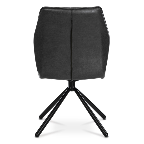Jedálenská stolička FABIANA sivá/čierna 5