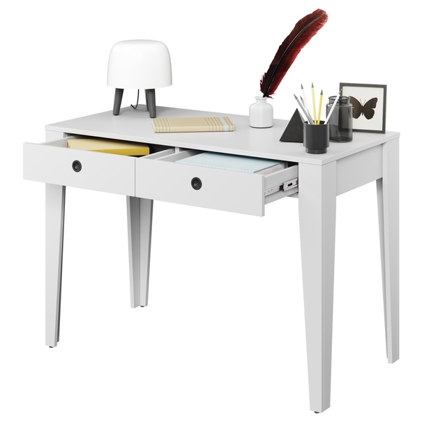 Písací stôl FEMII biela 4