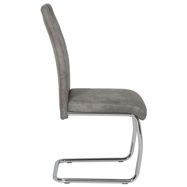 Jedálenská stolička FLORA II S sivá 4