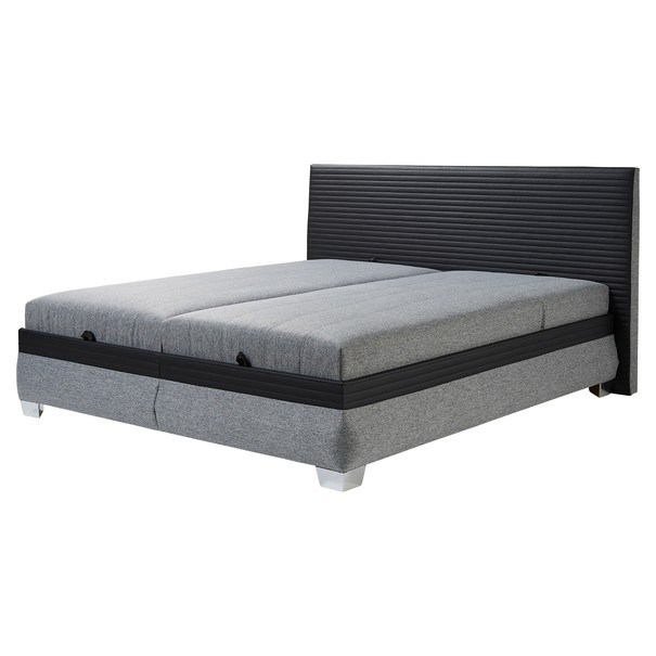 Polohovací postel GENOVIA černá/šedá, 180x200 cm 1