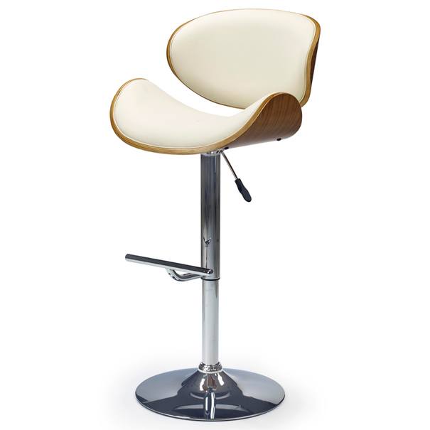Barová židle GLADIS ořech/krémová 1