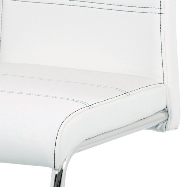 Jídelní židle GROTO bílá/stříbrná 5