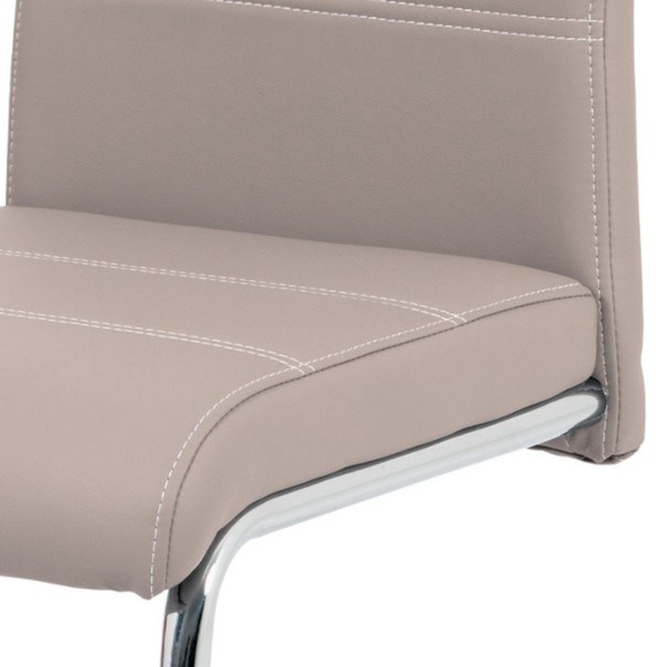 Jídelní židle GROTO béžová/stříbrná 5
