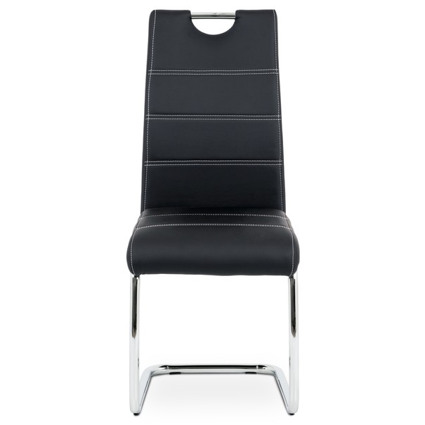 Jídelní židle GROTO černá/stříbrná 7