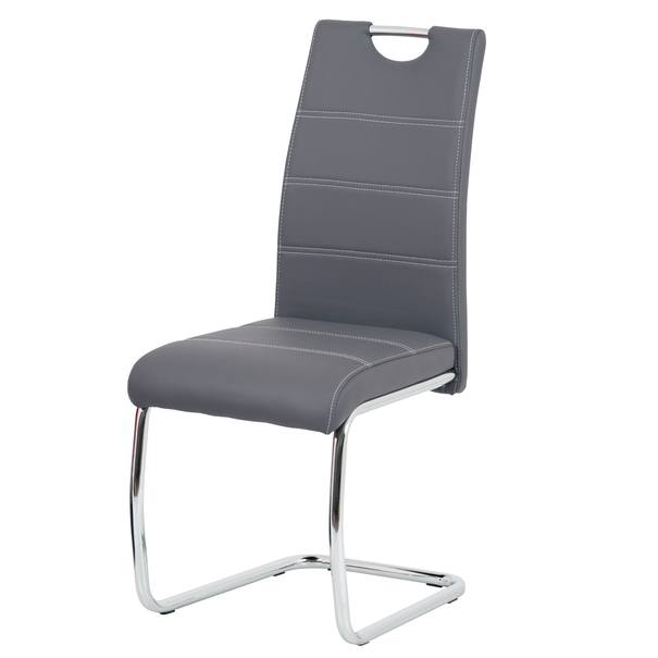 Jídelní židle GROTO šedá/stříbrná 1
