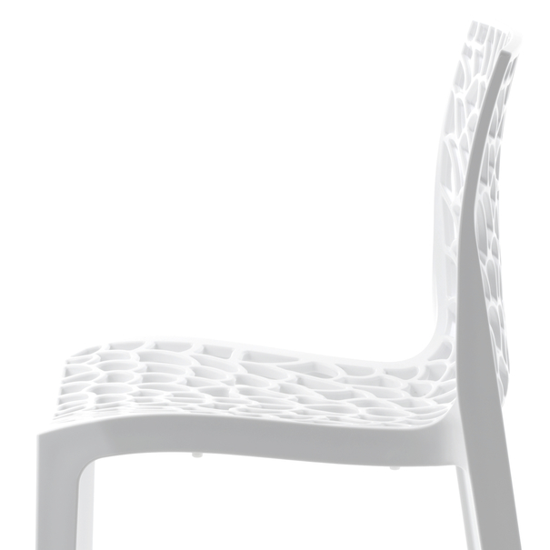 Jedálenská stolička GRUVYER biela 3