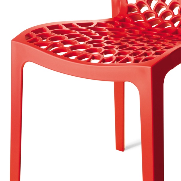 Jídelní židle GRUVYER červená 4