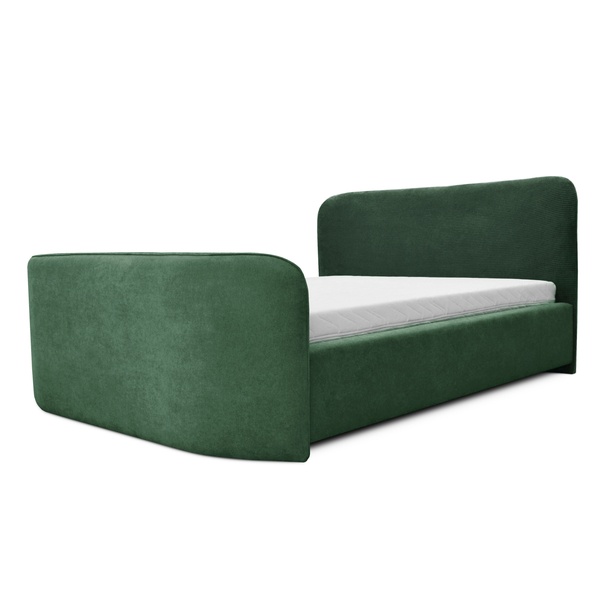 Čalouněná postel HELENE zelená, 180x200 cm